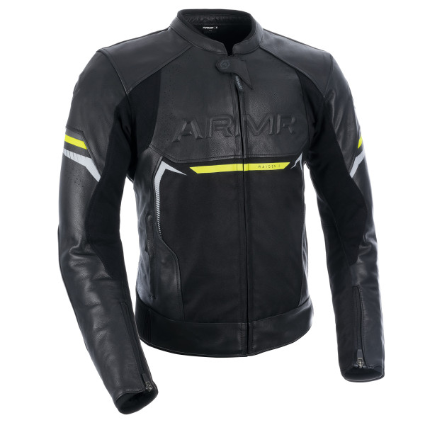 ARMR Armr raiden 3.0 ms leather jkt blk/flo ylw 